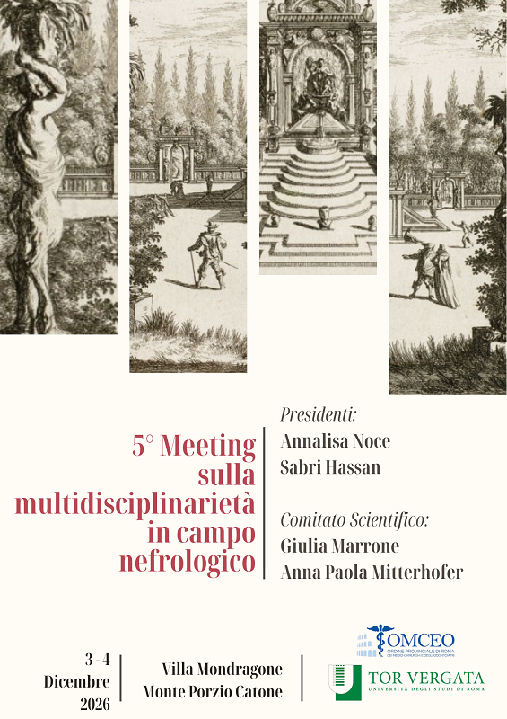 Copertina: 5° Meeting sulla multidisciplinarietà in campo nefrologico